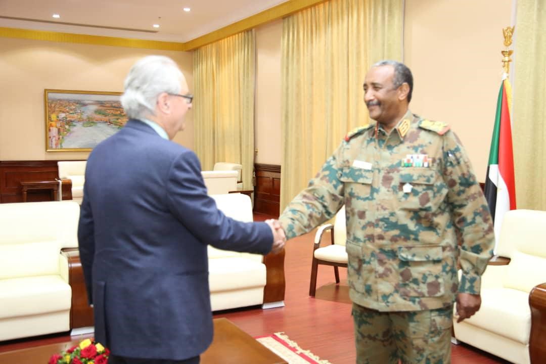 Al Burhan receives the Head of the EU mission in Khartoum