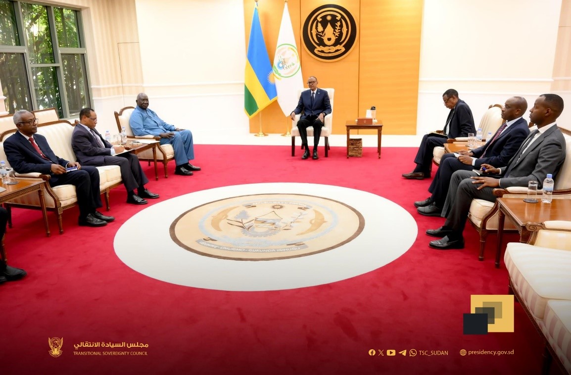 Agar Kagame discuss bilateral relations and developments in Sudan and the region