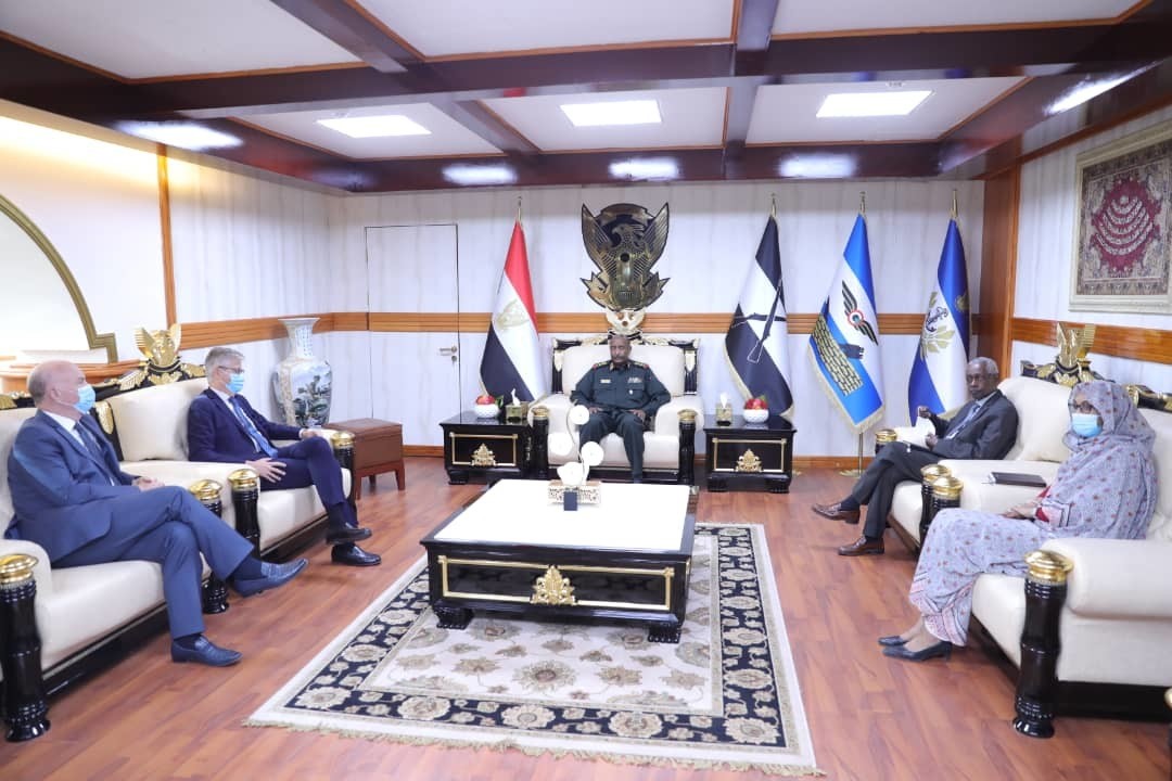 Al Burhan Meets AU Commissioner for Peace and Security
