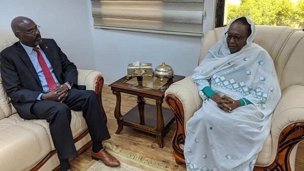 Asma Receives Ambassador of Chad