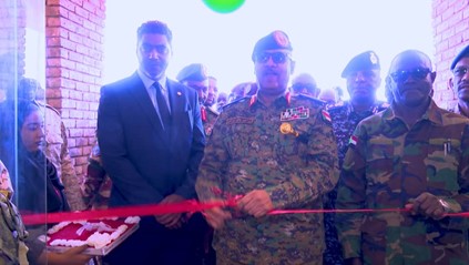 Inaugurating Faisal Islamic Bank in Hillat Koko