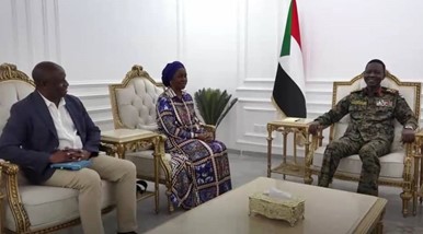 Kabbashi Meets UN Resident Coordinator in Sudan on the Occasion of the End of Her Tenure in Sudan